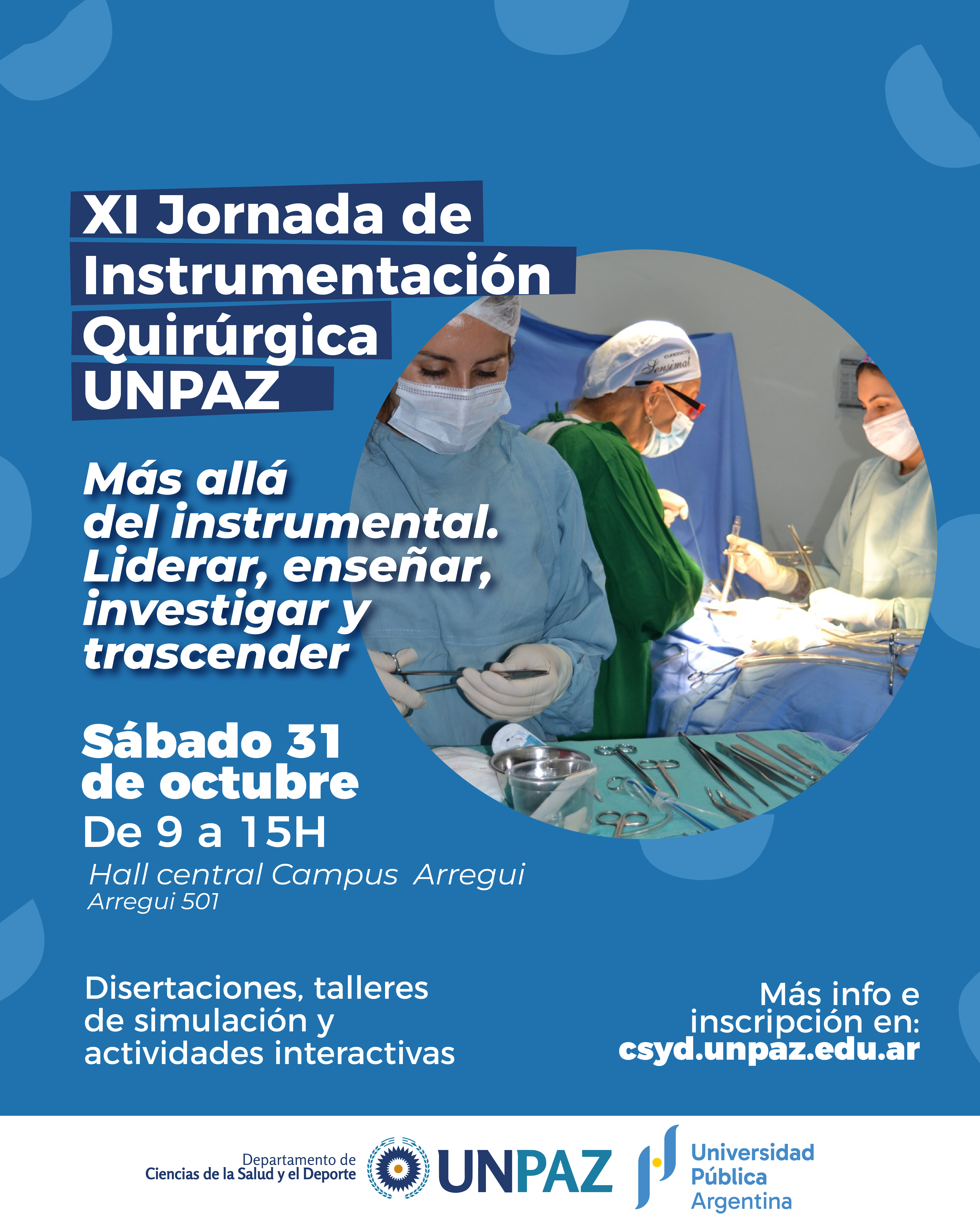 XI JORNADA DE INSTRUMENTACIÓN QUIRÚRGICA